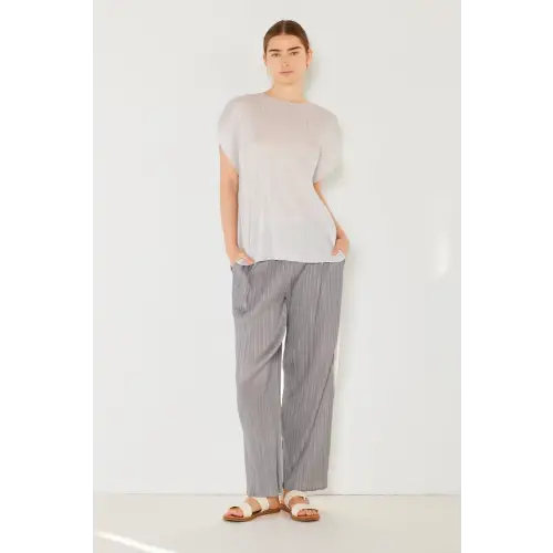 Pleated Oversized Dolman Blouse