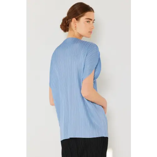 Pleated Oversized Dolman Blouse