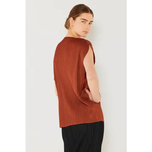 Pleated Oversized Dolman Blouse