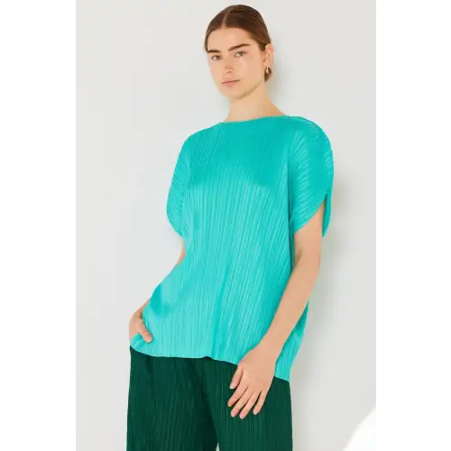 Pleated Oversized Dolman Blouse