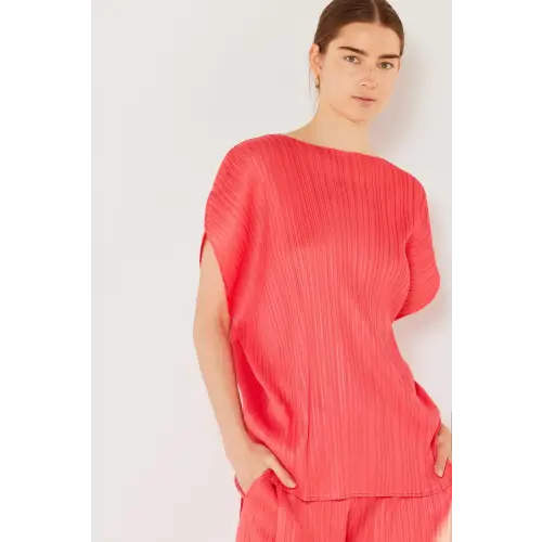 Pleated Oversized Dolman Blouse