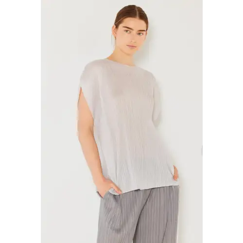 Pleated Oversized Dolman Blouse