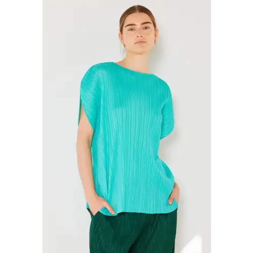 Pleated Oversized Dolman Blouse