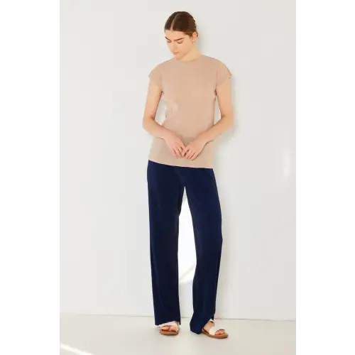 Rib Pleated Top