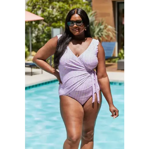 Pink Ruffle Swimsuit