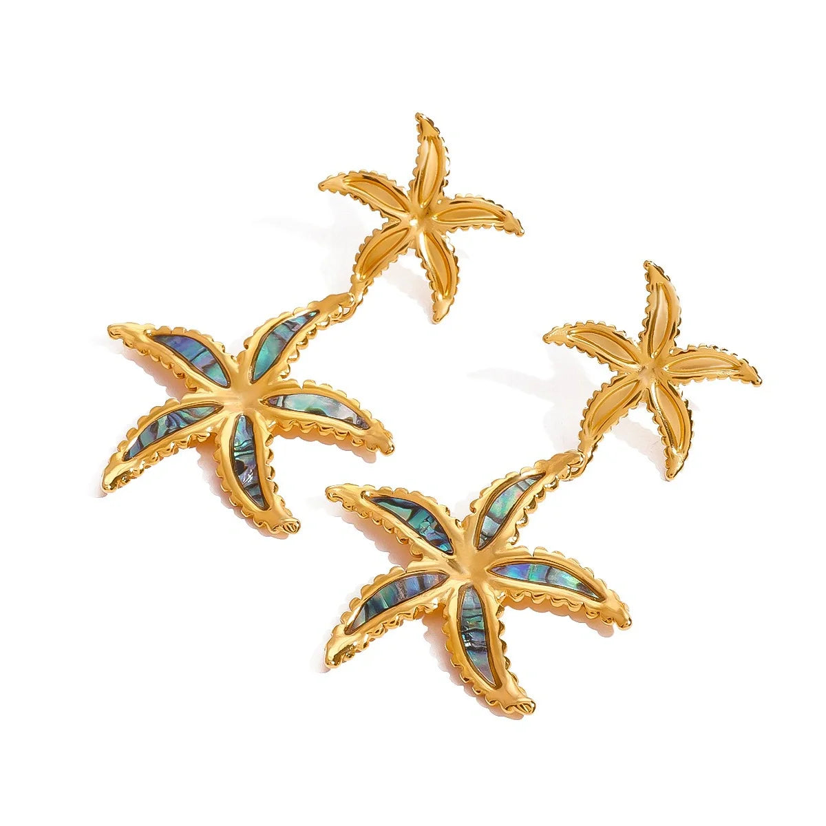 Marine Starfish-Shaped Earrings