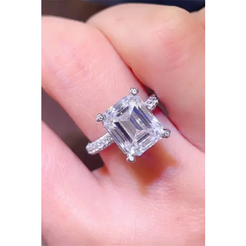 Moissanite 925 Sterling Silver Ring Bargain Price Silver