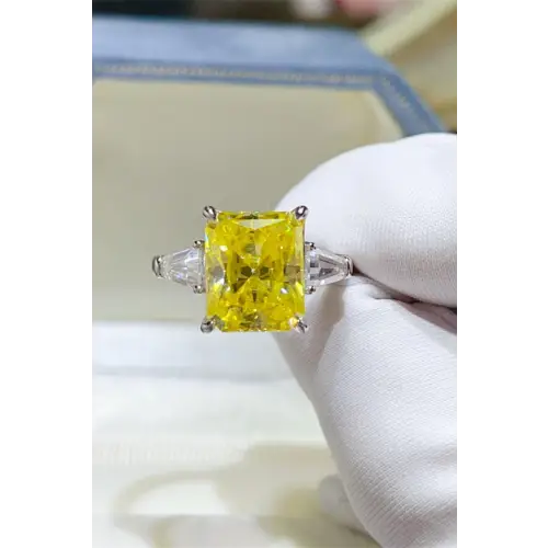 Moissanite 925 Sterling Silver Ring Approved Quality