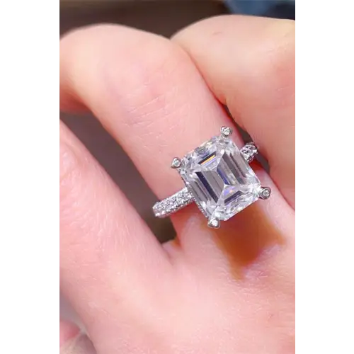 Moissanite 925 Sterling Silver Ring Bargain Price