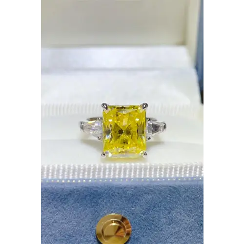 Moissanite 925 Sterling Silver Ring Approved Quality