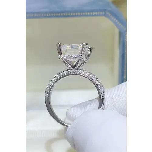 Moissanite 925 Sterling Silver Ring Bargain Price