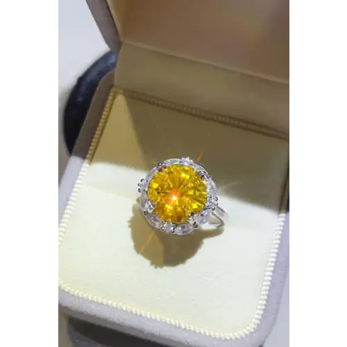 Moissanite Sterling Silver Ring Astonishing Style