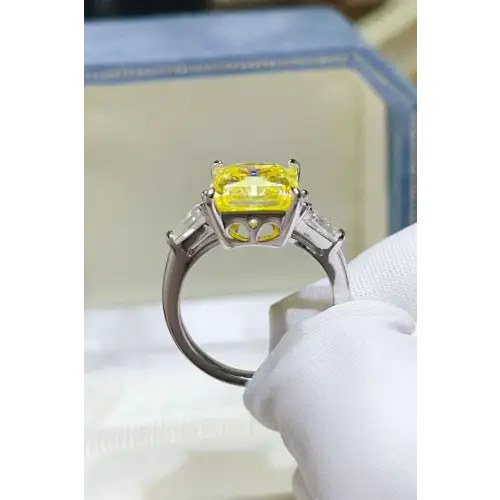 Moissanite 925 Sterling Silver Ring Approved Quality