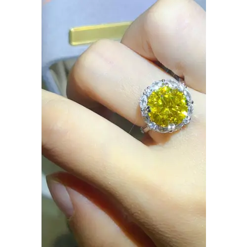 Moissanite Sterling Silver Ring Astonishing Style