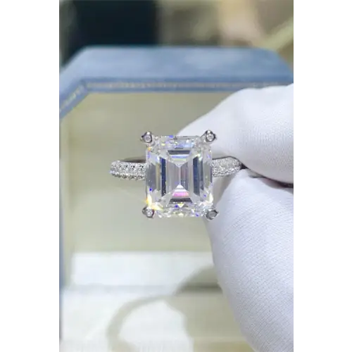 Moissanite 925 Sterling Silver Ring Bargain Price
