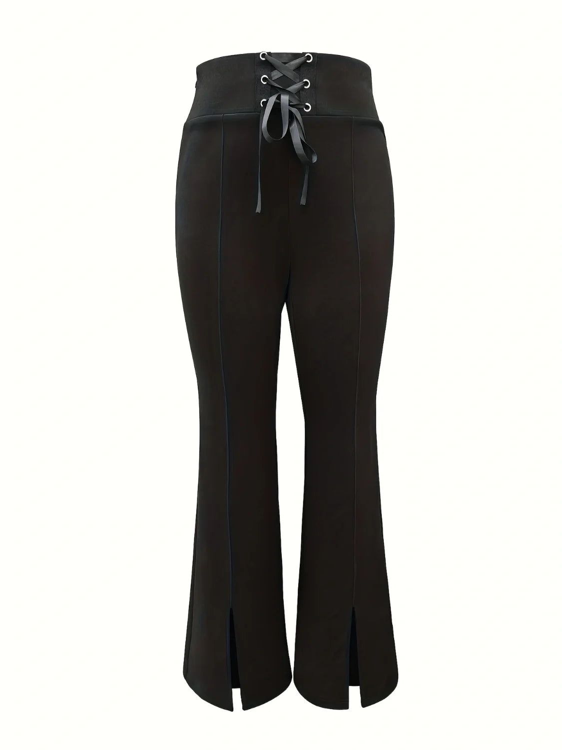 Myra Crisscross Black Trousers