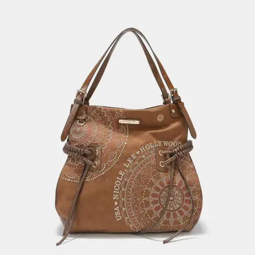 Rhinestone Bag Brown One Size