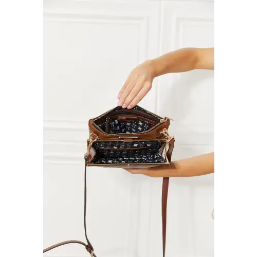 Pebbled Vegan Leather Crossbody
