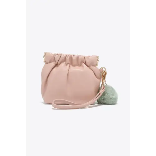 Mint Faux Leather Pouch