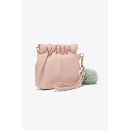 Mint Faux Leather Pouch
