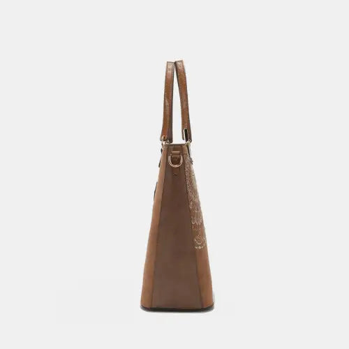 Metallic Rhinestone Tote Bag