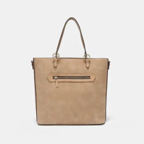Metallic Rhinestone Tote Bag