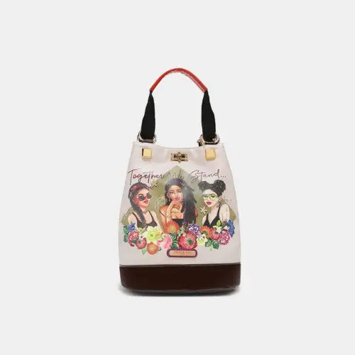 Floral Multifunctional Bucket Bag