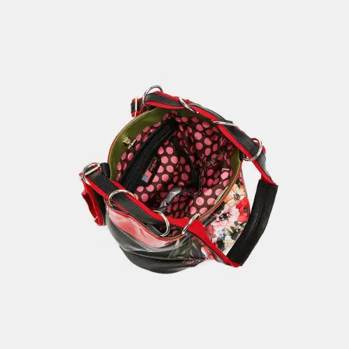 Floral Multifunctional Bucket Bag