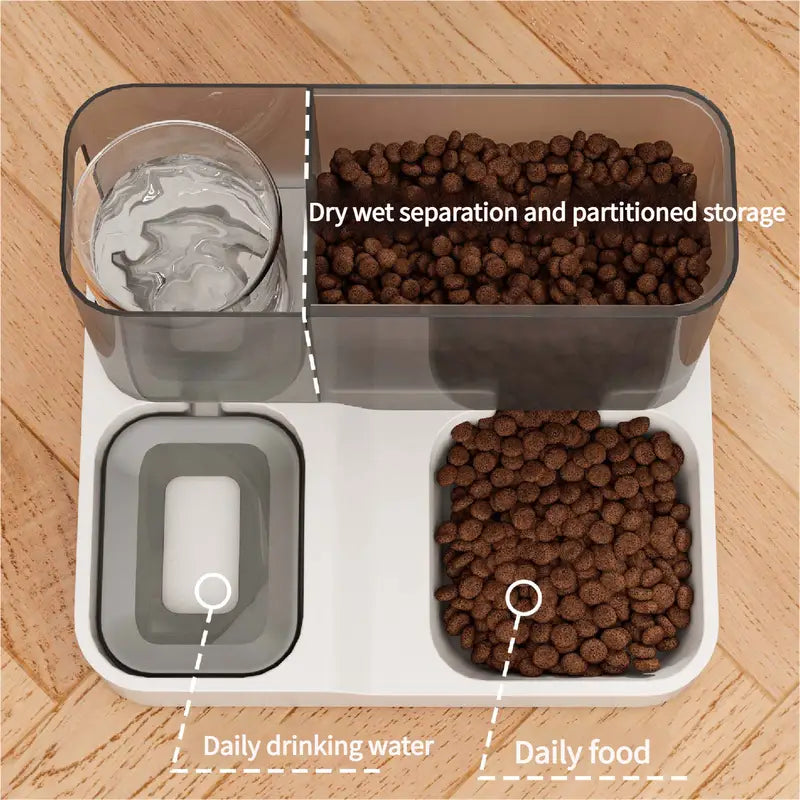 Pet Feeder 3L Automatic Cat Feeder and Water Dispenser - Hassle-Free Hydration