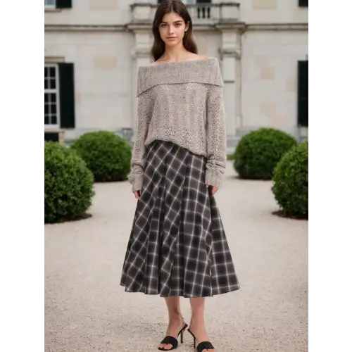 Pleated Body Premium Skirt