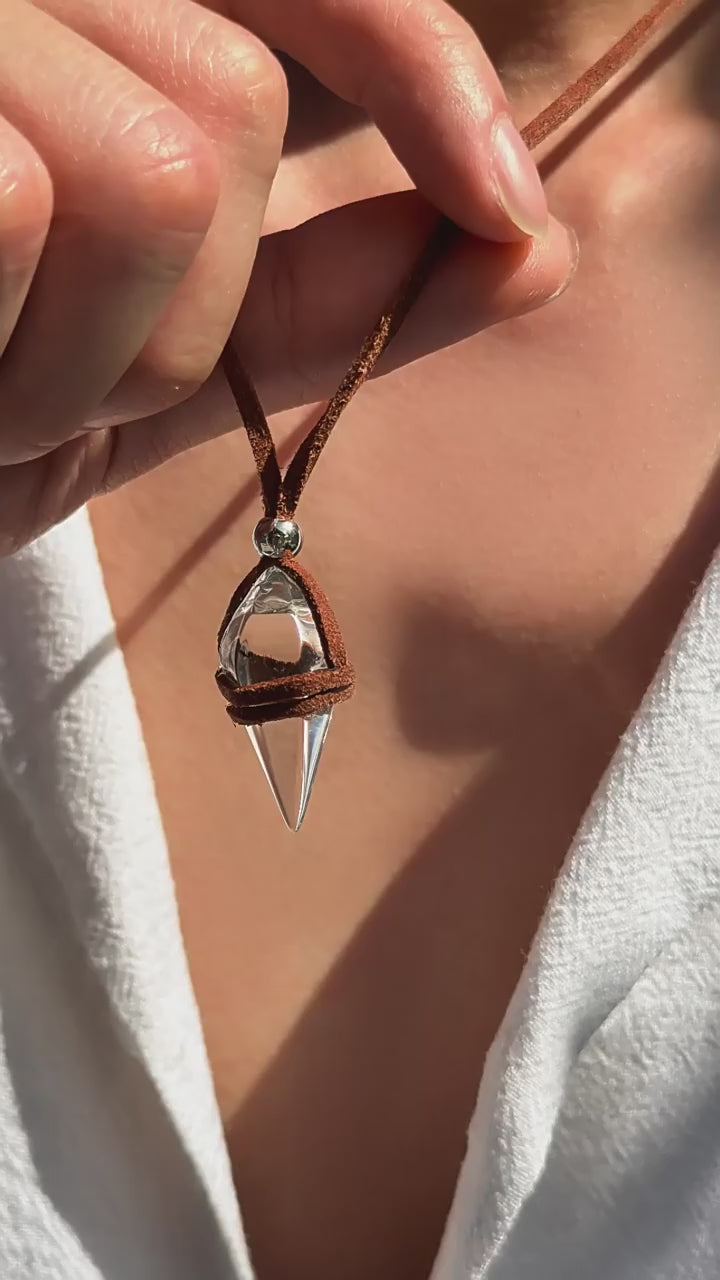 Crystal Hip-Hop Pendant Necklace for the Fashion Trend Wool Chain 