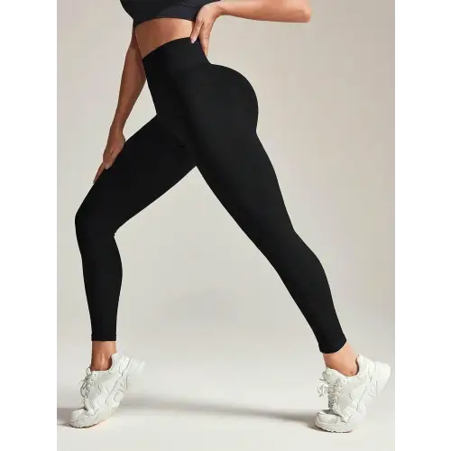 Black High Rise Active Leggings