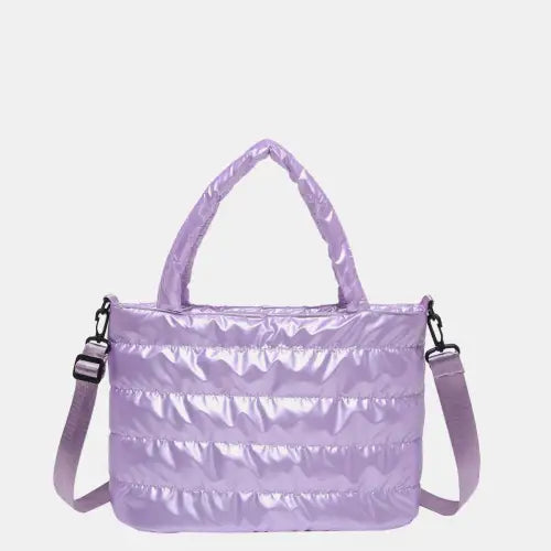 Quilted Tote Bags with Stylish Leather Detachable Strap Crossbody Options