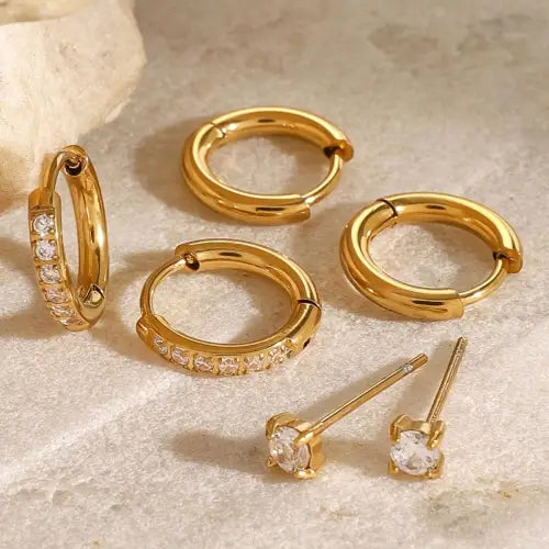 Round Gemstone High-End Earrings