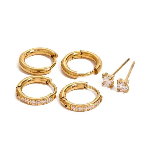 Round Gemstone High-End Earrings