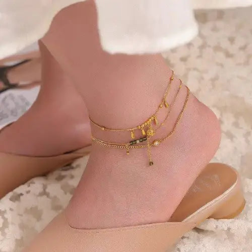 Gold-Toned Necklaces and Anklets