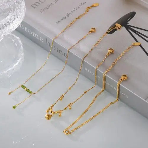 Gold-Toned Necklaces and Anklets