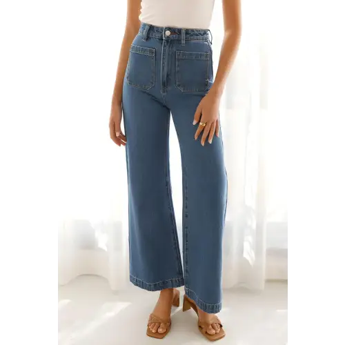 High Waist Bootcut Jeans Medium