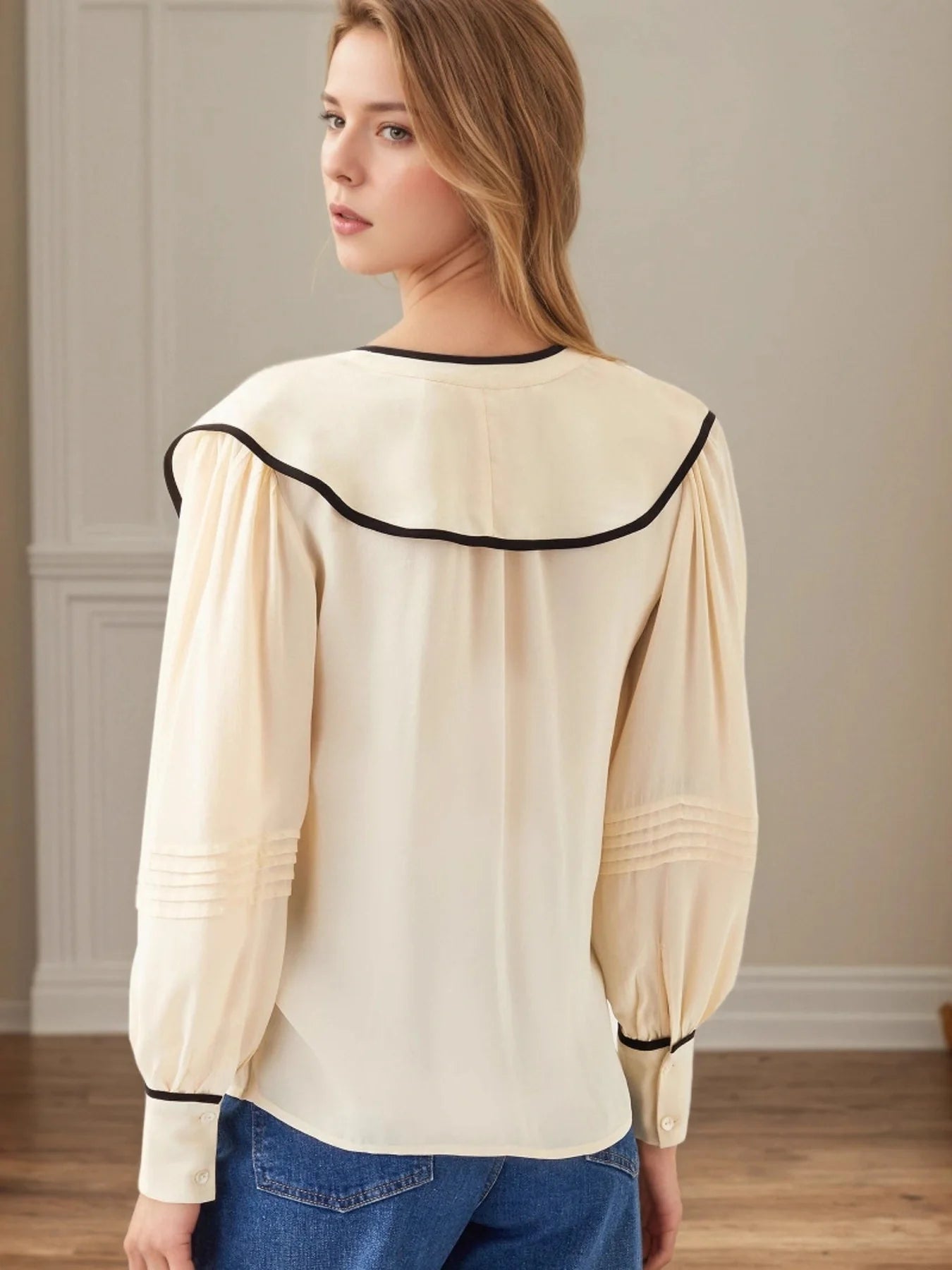 Ruffled Elegance Blouse for Effortless Chic Style in Apparel & Accessories
