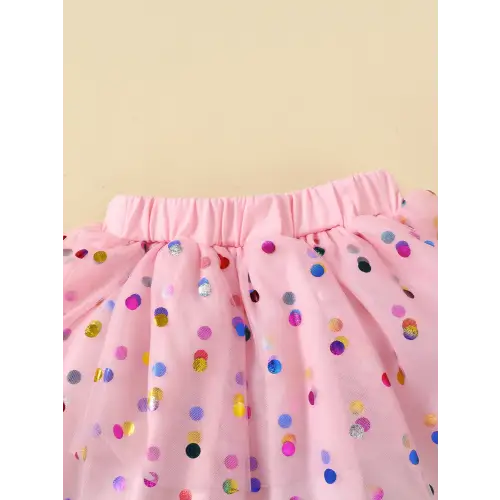 Ruffled Graphic Bodysuit Two Piece Outfit for Babies and Toddlers