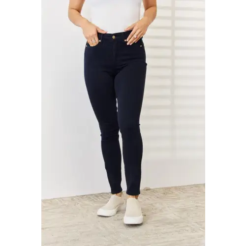 Garment Dyed Skinny Jeans NAVY
