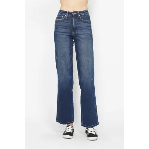 Fancy High Waist Jeans Dark