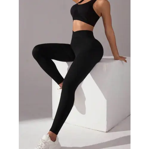 Seamless Black High Waist Active Pants