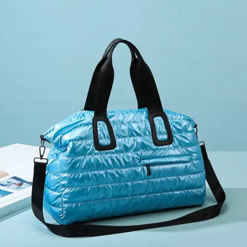 Shiny Travel Bag Cerulean One Size