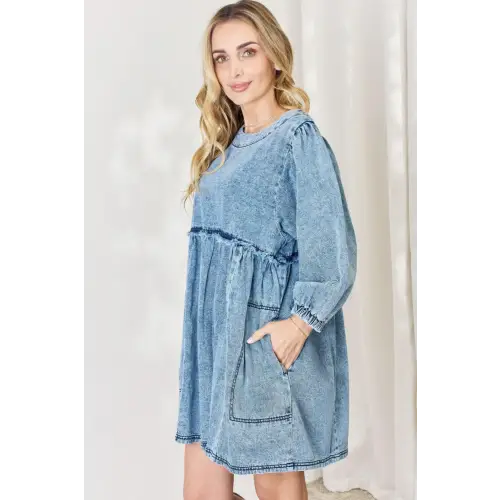 Oversized Denim Babydoll