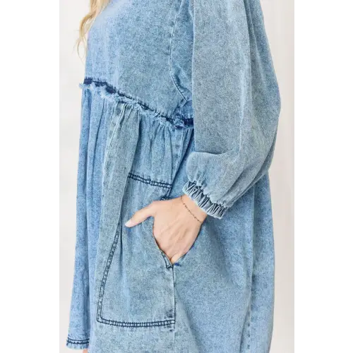 Oversized Denim Babydoll