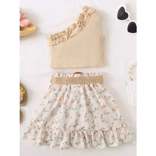 Chic Baby's Printed Skirt Set