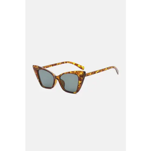 Sleek Black Cat Eye Sunglasses with Acetate Lens