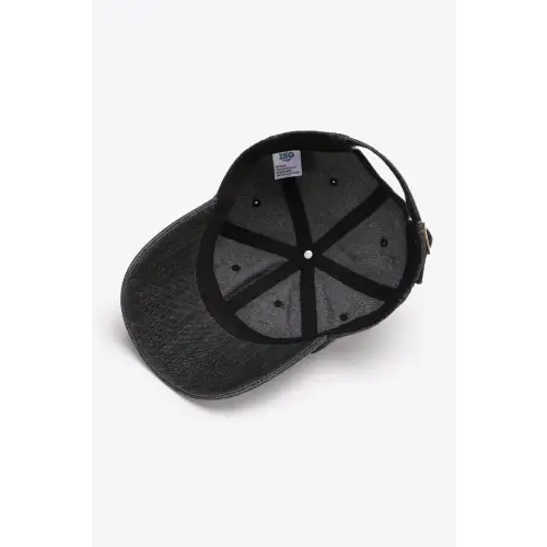Black Denim Baseball Cap
