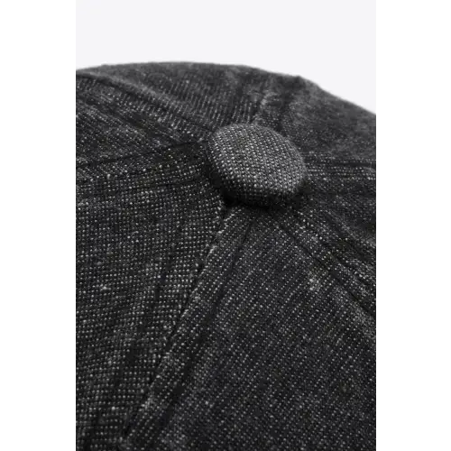 Black Denim Baseball Cap